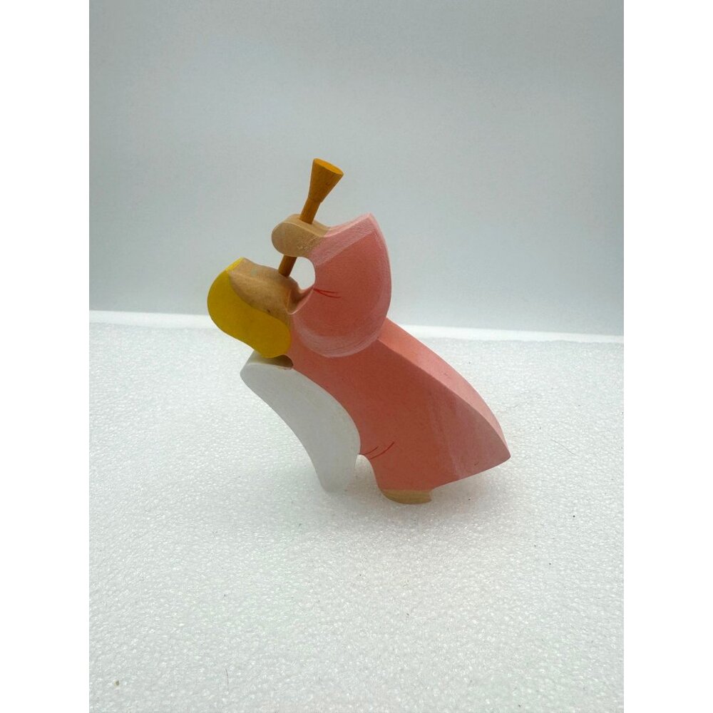 Vintage Kinderkram Ostheimer German Handcrafted Wood Angel Toy Christmas